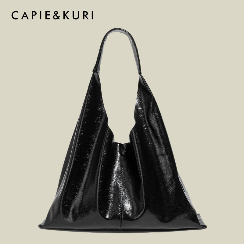 CAPIE &KURI high-quality simple soft leather tote bag large-capacity Purse