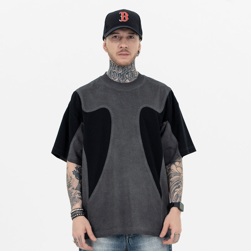 FORGIVNESS Simple Distressed Blocks Embroidery Tee