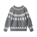 Nariele Fall/Winter crewneck sweater American vintage loose casual knitwear