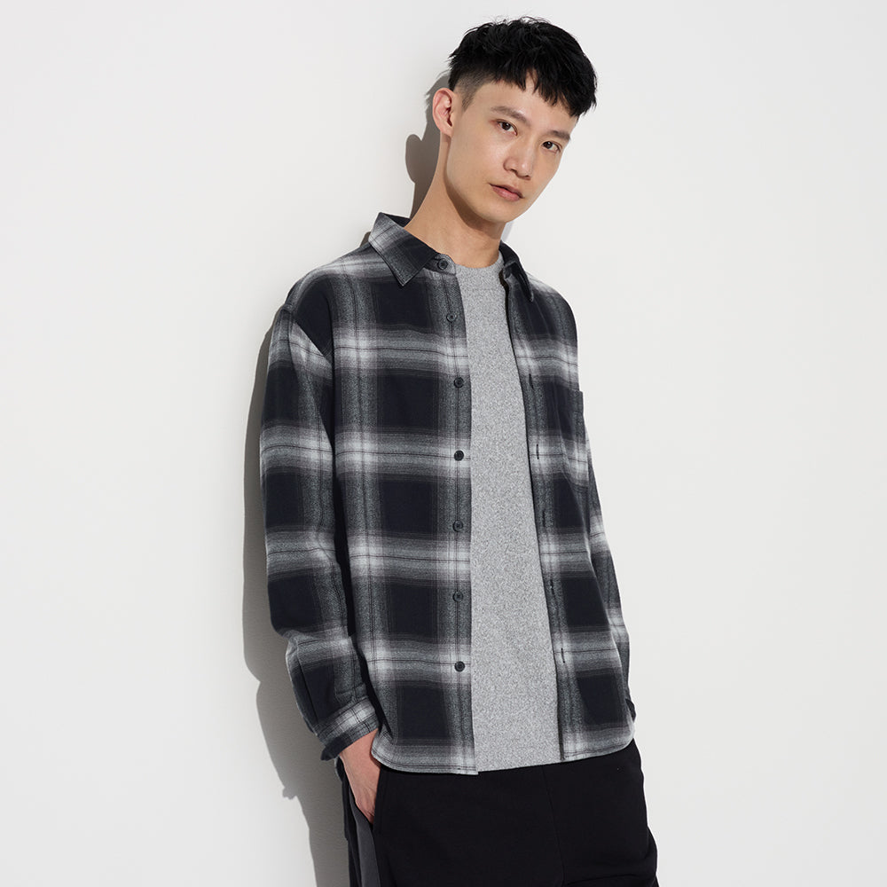 Uniqlo Flannel Plaid Shirts Long Sleeve Shirts