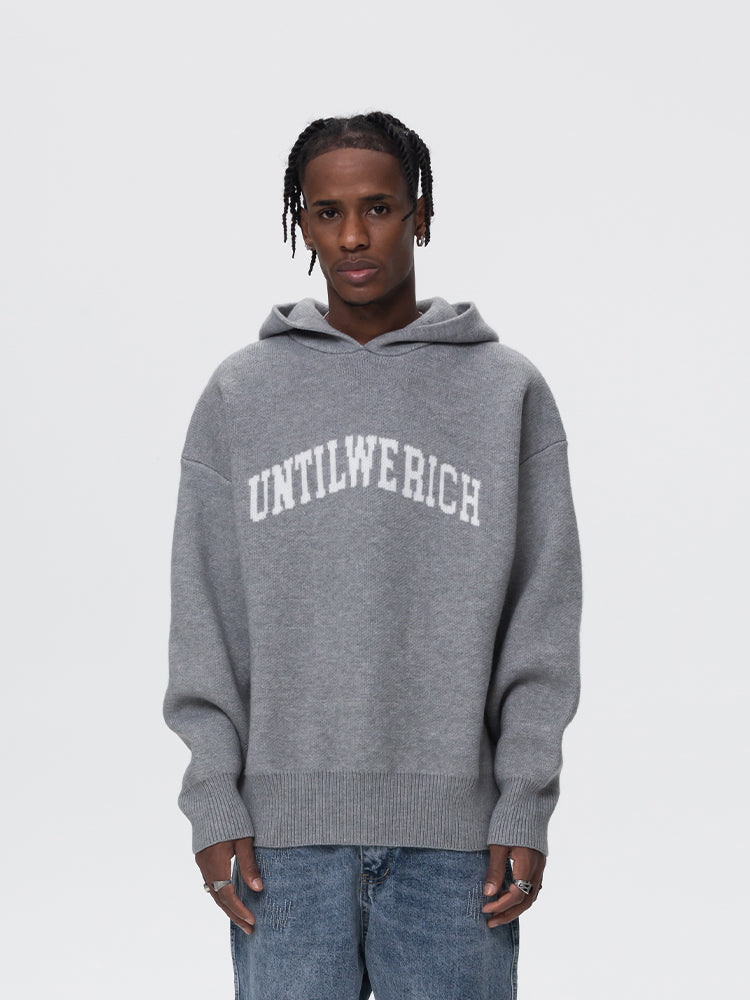 UNTILWERICH KNIT LOOSE HOODIE