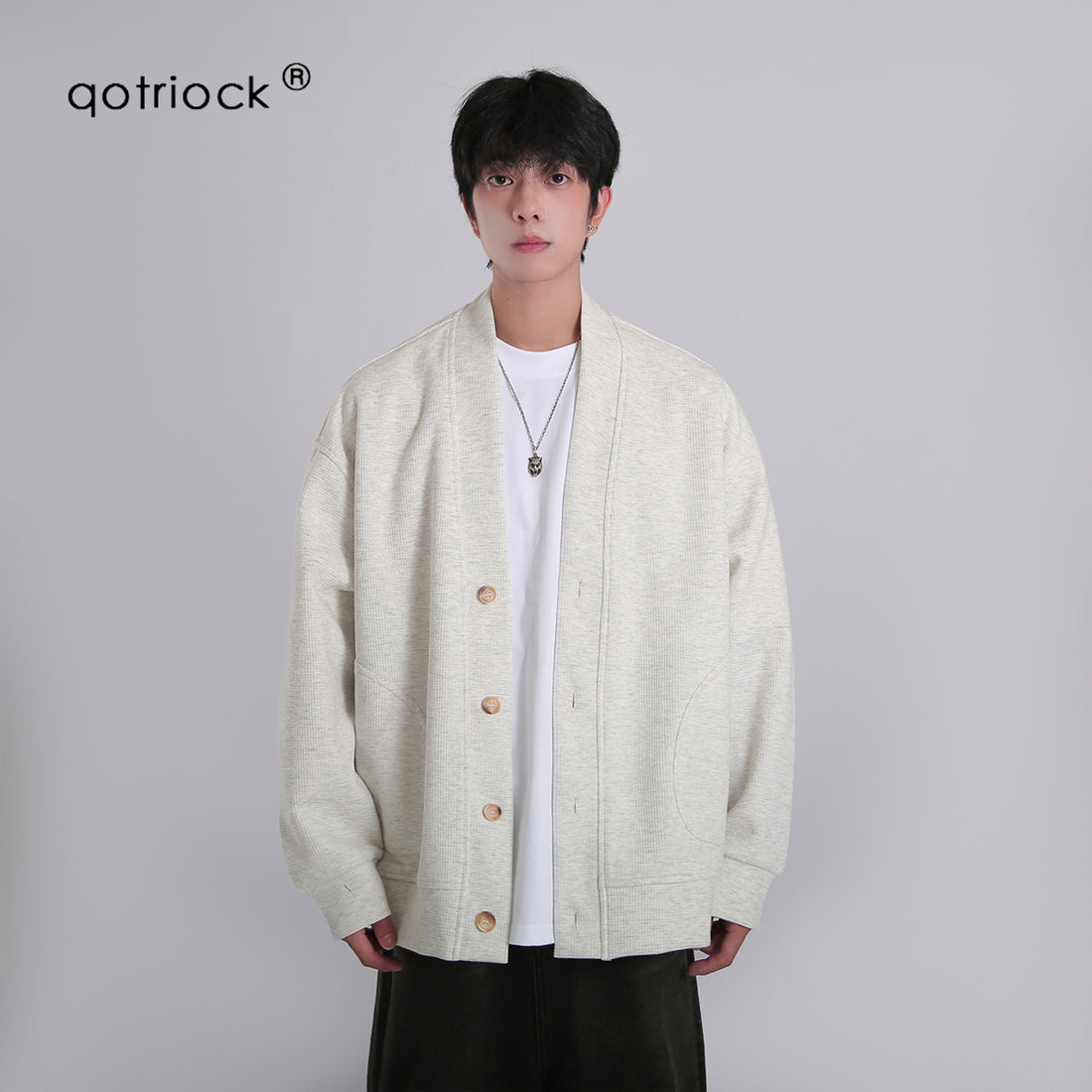 QOTRIOCK Japanese Loose Cardigan