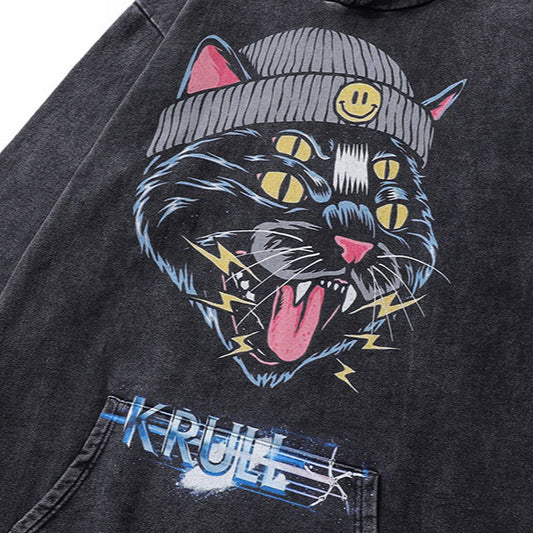 TKPA COOL CAT Washed 100% Cotton Hoodie