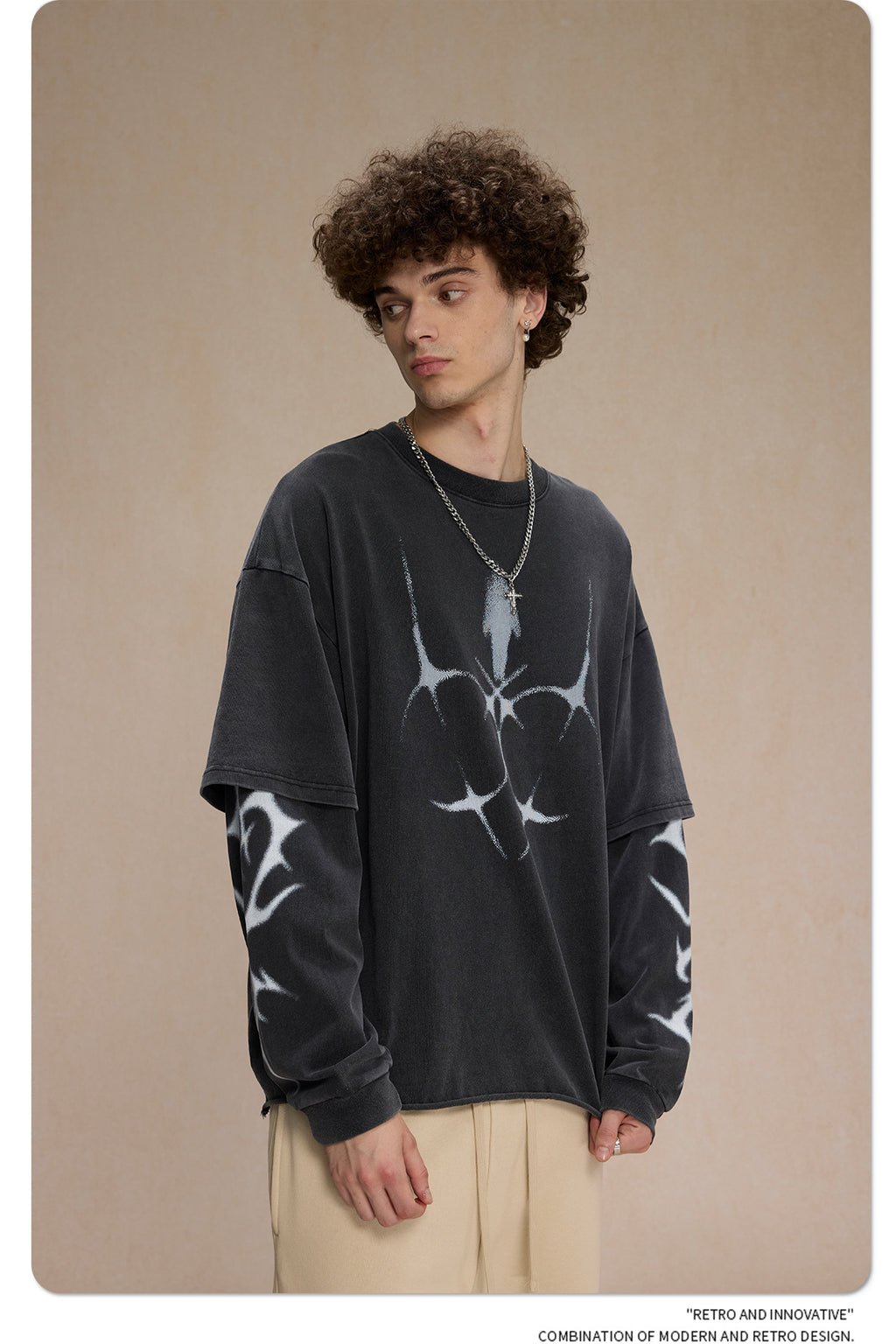 ARTIE Double Layer HASHI Long Sleeve Tee