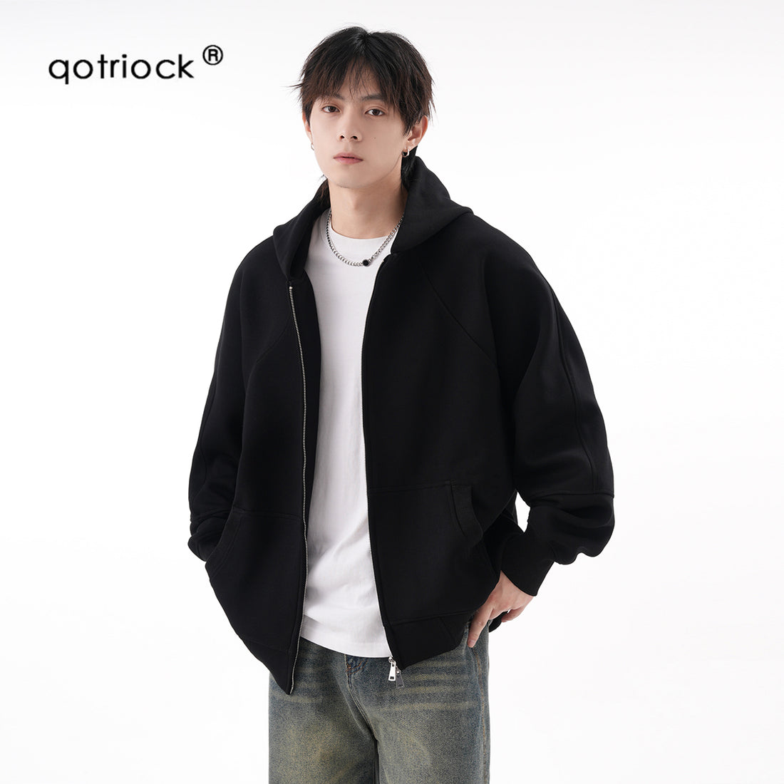 QOTRIOCK 500g Zipper Jacket