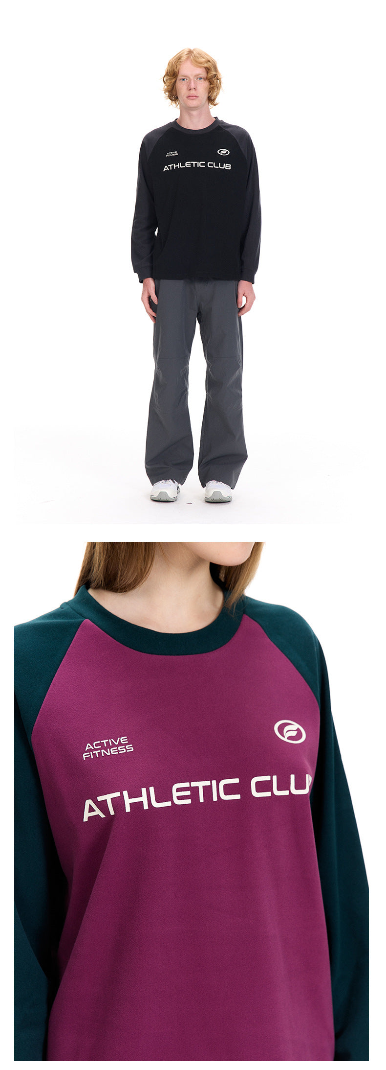 UNF American Reversible Velvet Long Sleeve Tee