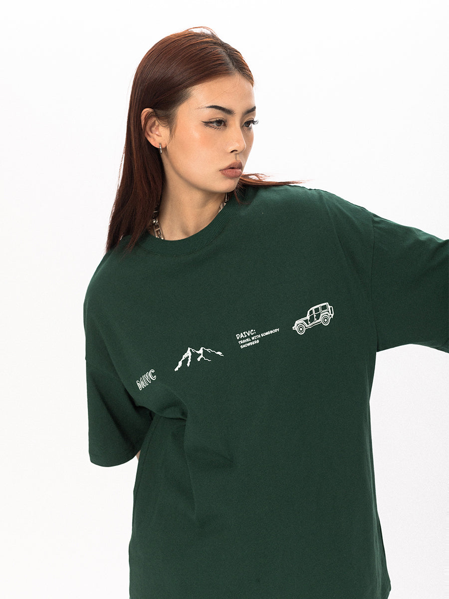 تي شيرت BLACKBB بأكمام قصيرة وطباعة حروف متخصصة