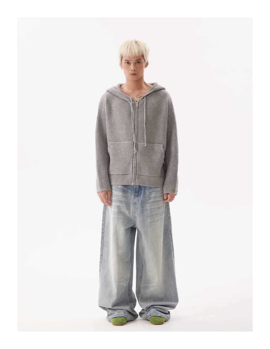 BTSG Knit Cleanfit Cardigan Sweater Jacket