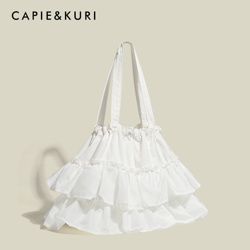 CAPIE&KURI Ruffle Canvas Bag