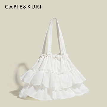 CAPIE&KURI Ruffle Canvas Bag