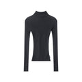 Nariele semi-high neck niche slim tight sweater knitwear