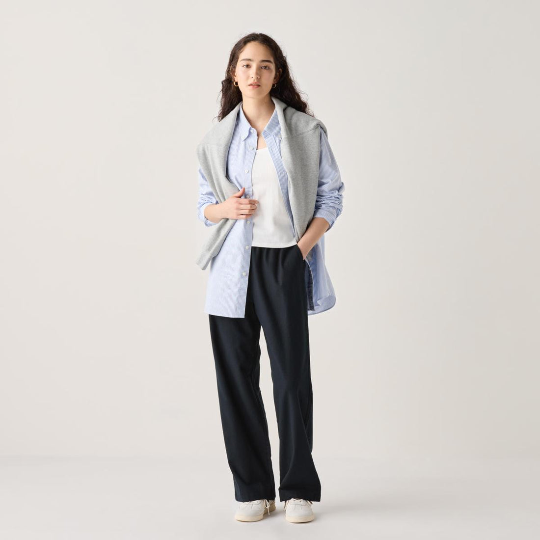 UNIQLO Women's Flannel Elastic Wide Pants