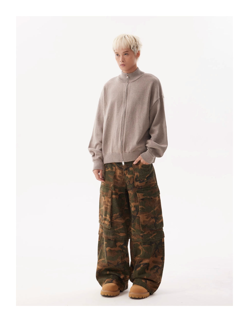 BTSG Camo Baggy Cargo Pants
