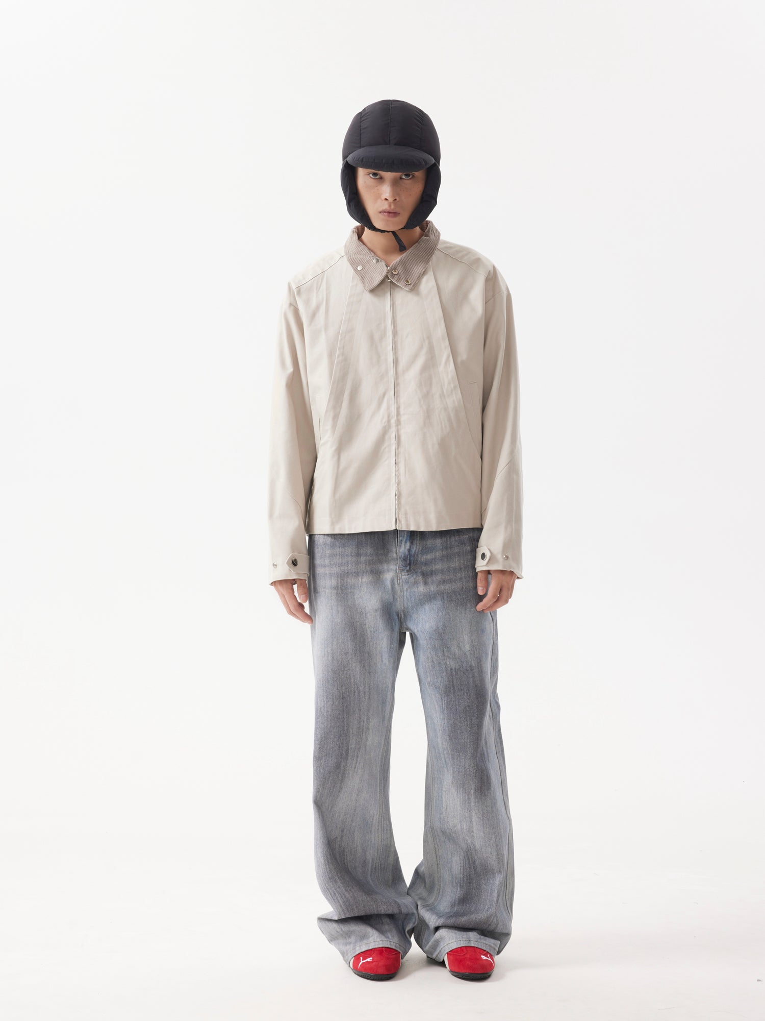 BTSG Harrington Flash Lapel Cropped Jacket