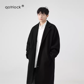 QOTRIOCK Shelby Woolen Over-Knee Coat