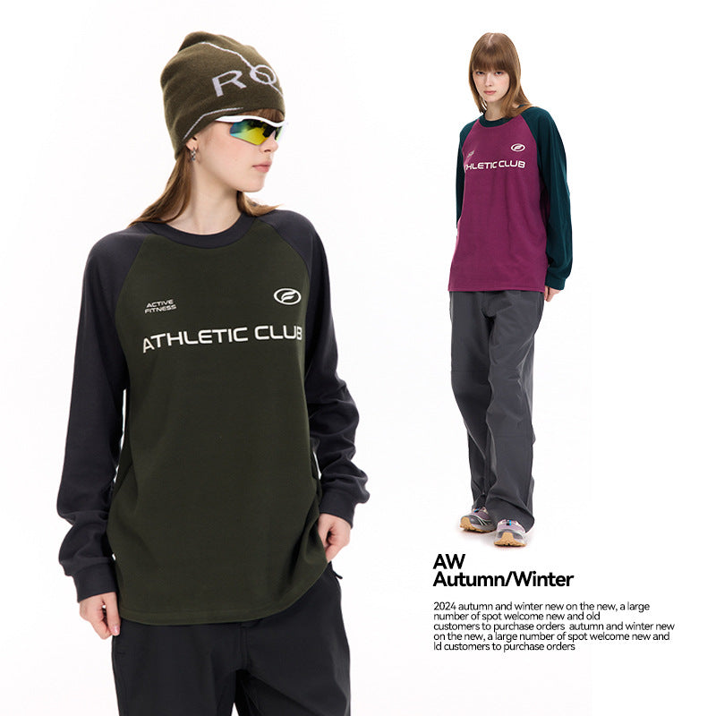 UNF American Reversible Velvet Long Sleeve Tee