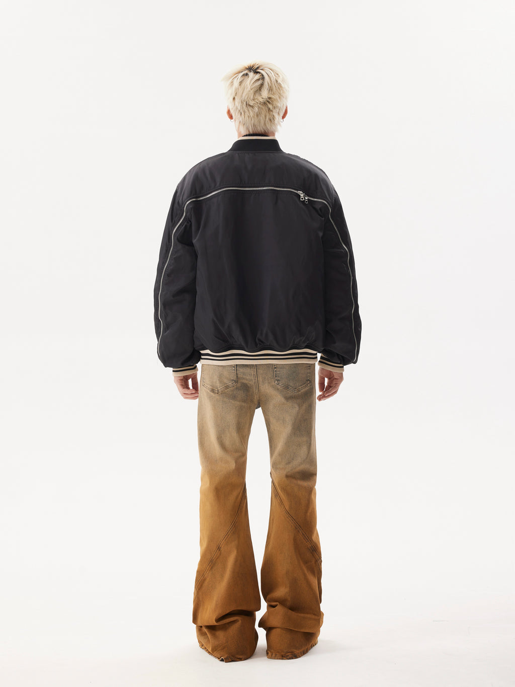 BTSG Lined Nylon Baseball Jacket