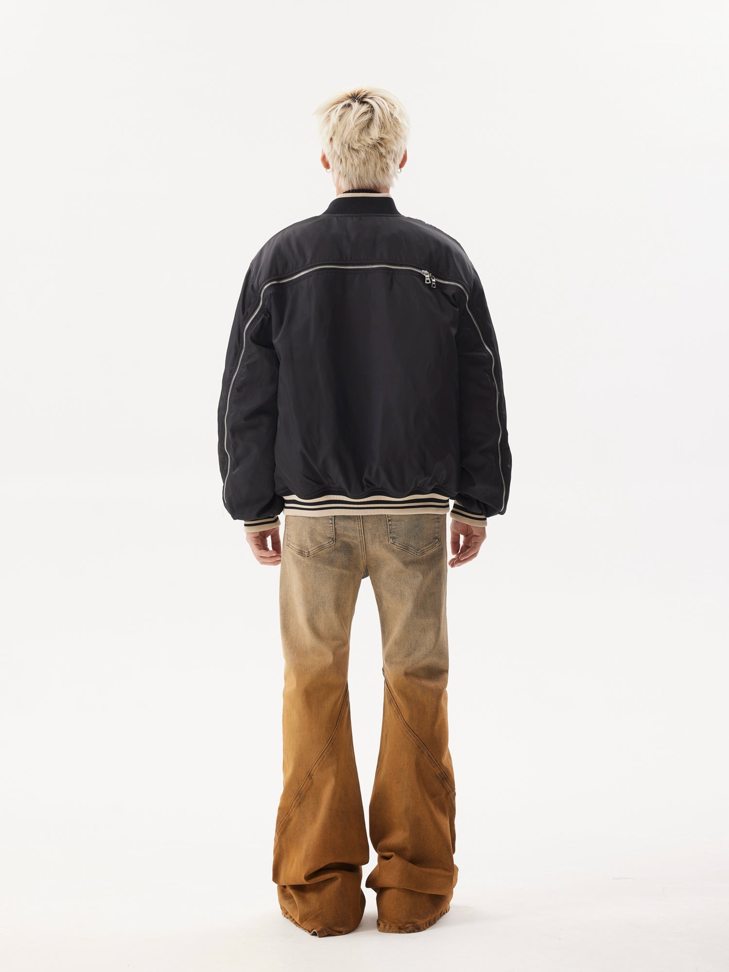 BTSG Lined Nylon Baseball Jacket