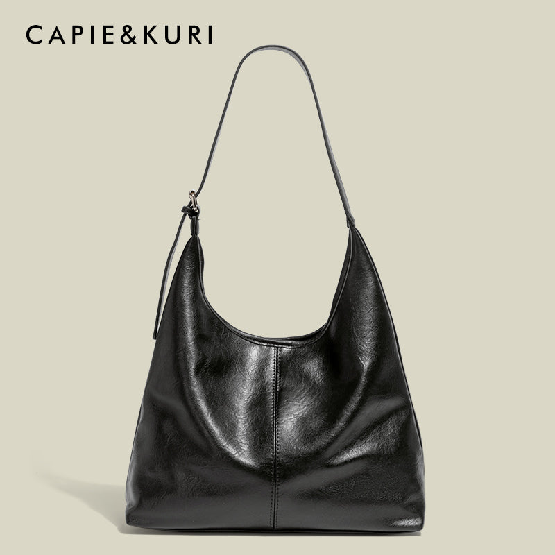 CAPIE & KURI Commuter Soft Leather Tote Bag