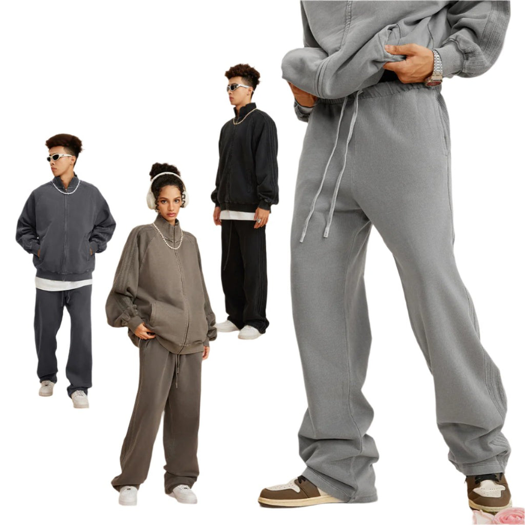 BE 450G 100% Cotton Washed Loose Sweatpants