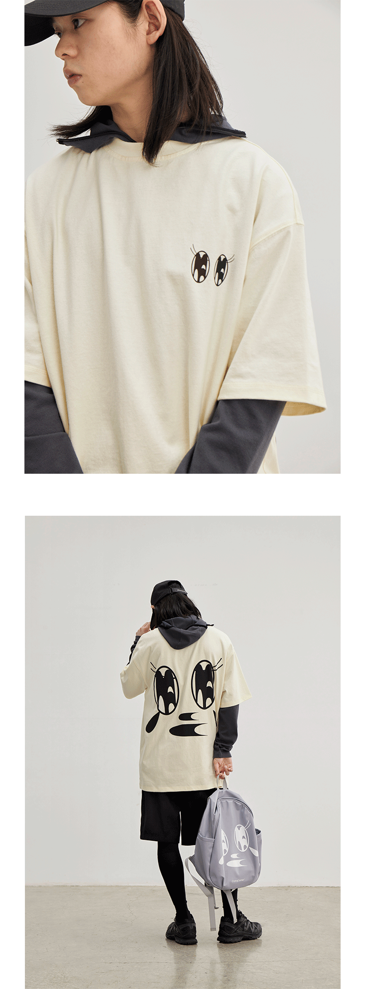 CryingCenter Crying Big Tears Eyes Loose Tee