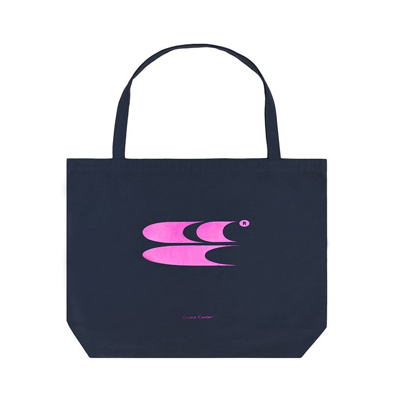 CryingCenter Large Capacity Commuting 3C LOGO Canvas Tote Bag