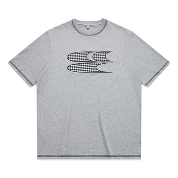 CryingCenter Plaid logo Tee