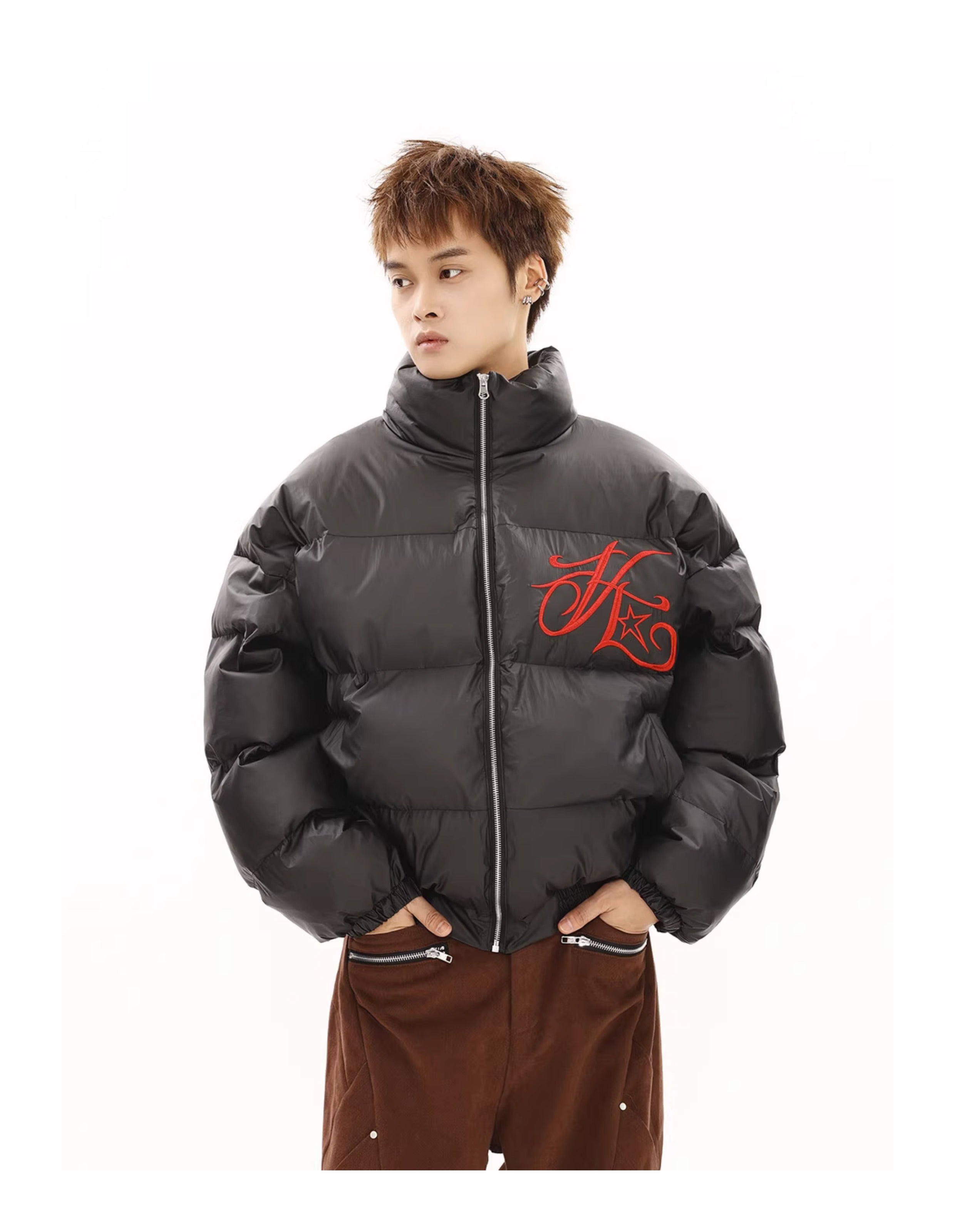 BTSG Metal Silver Puffer Jacket