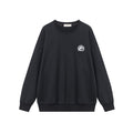Nariele Unisex retro dinosaur print casual loose crew neck sweatshirt