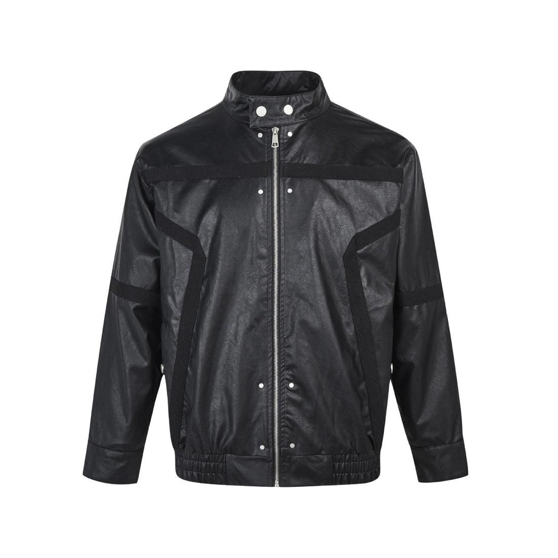 MADEEXTREME American Retro Collar Biker Leather Jacket