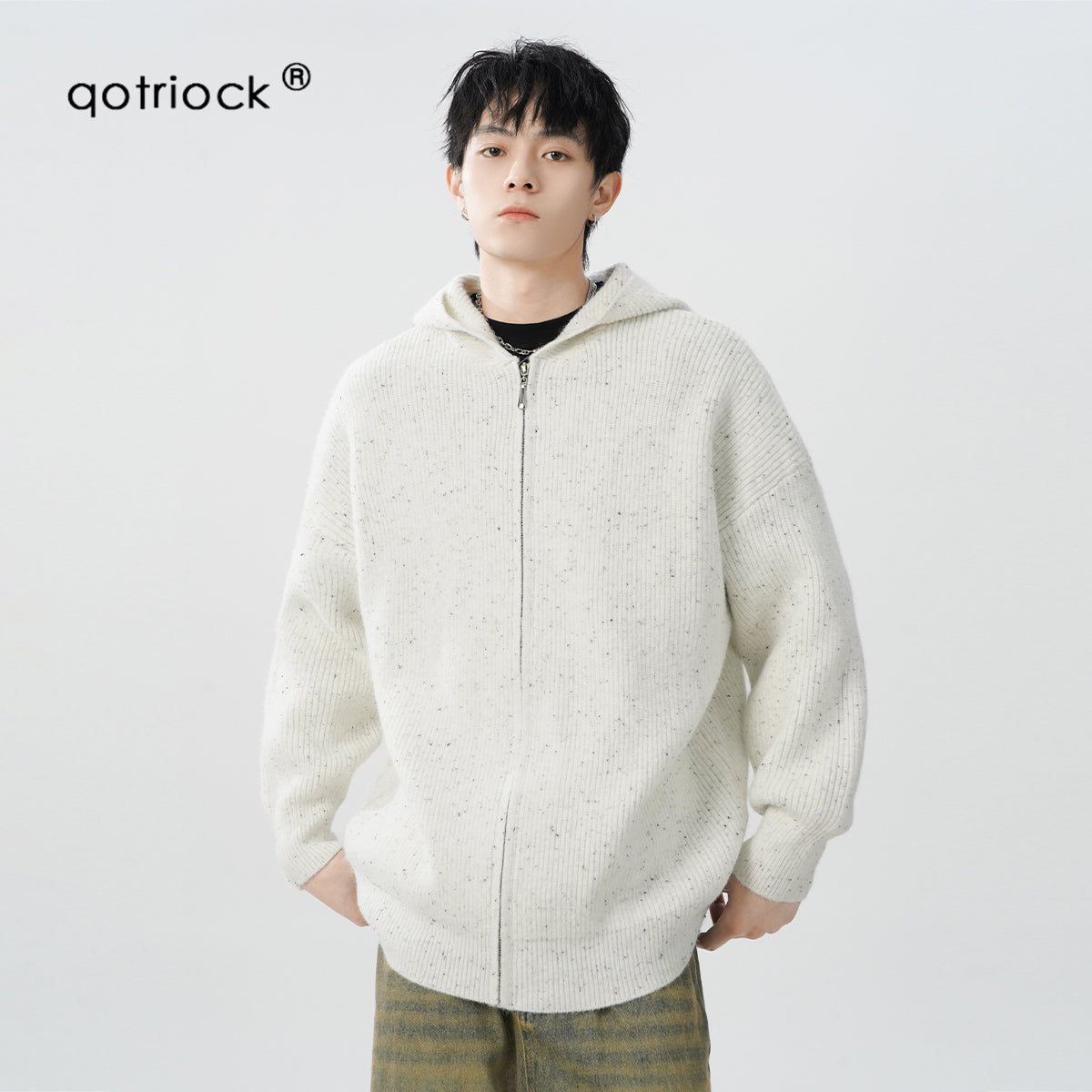 QOTRIOCK starry cardigan Zipper Jacket