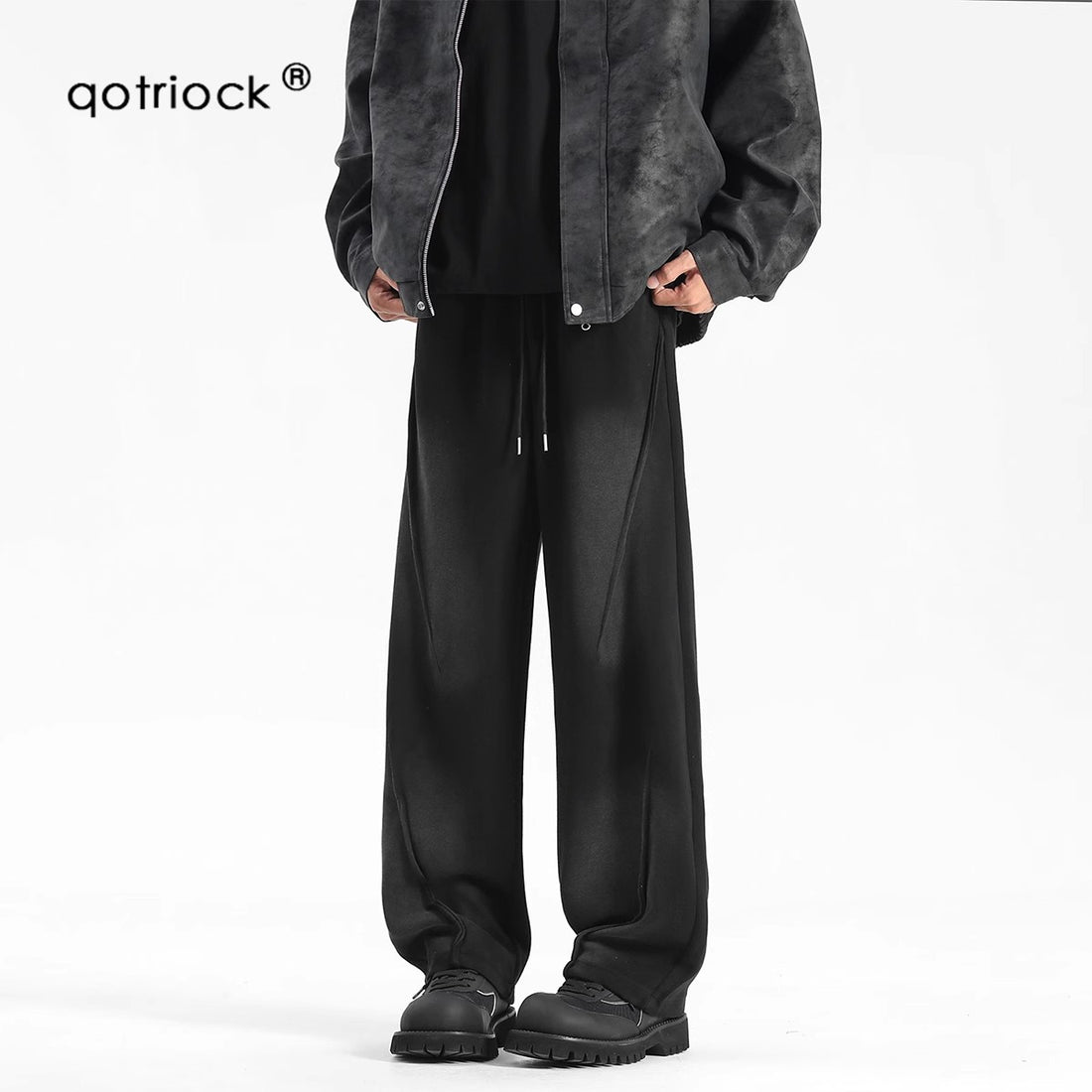 QOTRIOCK Washed slacks Sweatpants