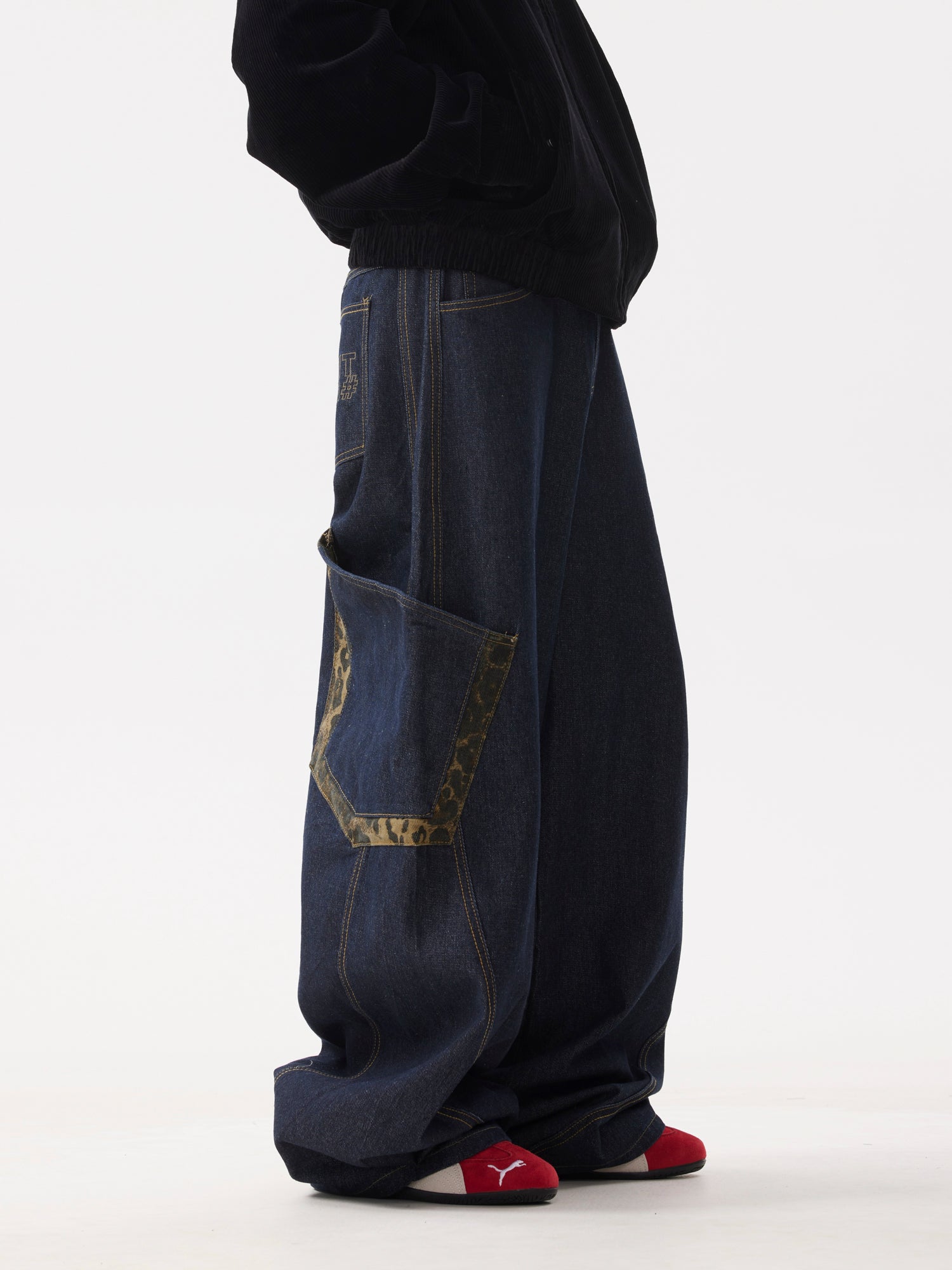 BTSG Leopard Baggy Scimitar Pants