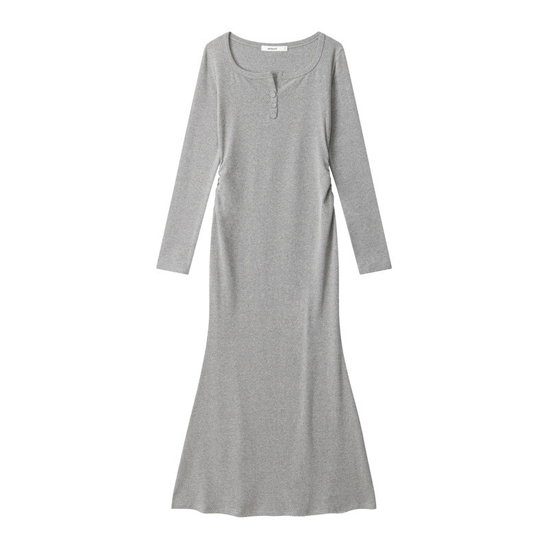 Nariele Classic Dresses Long Sleeves Slim Fit Dress