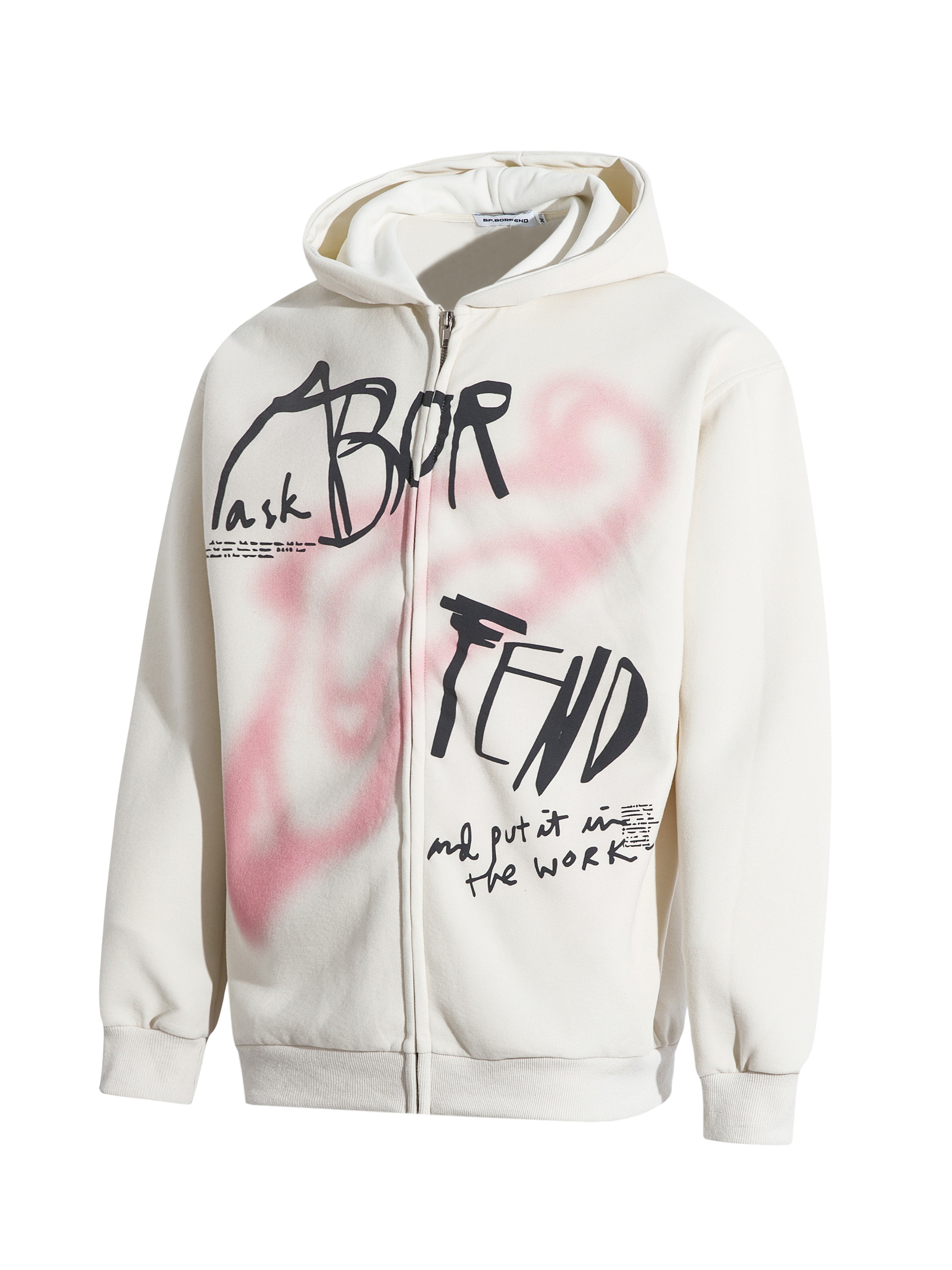 BF. BORFENDED VINTAGE GRAFFITI Zip Hoodie