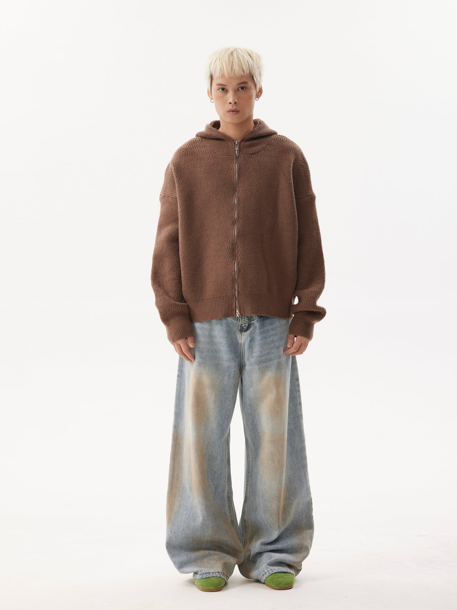 BTSG Lazy Meradra Hooded Knit Jacket