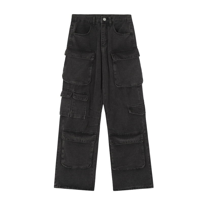 BTSG American Retro Jeans Cargo Pants Men