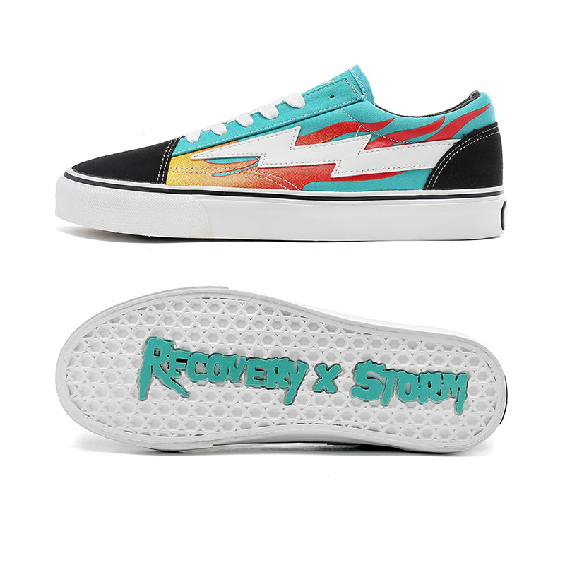 أزرق وأخضر لهب الانتقام X STORM ALL THE REVENGE STORM LA CANVAS SHOES