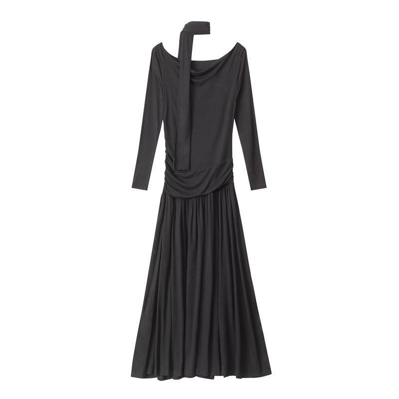 Nariele Elegant Style Slim Fit Thin Long Dress