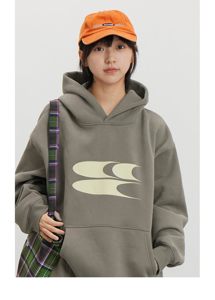 CryingCenter Logo Velvet Cotton Hoodie