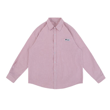 Lemanism Japanese Vertical Striped Shirt