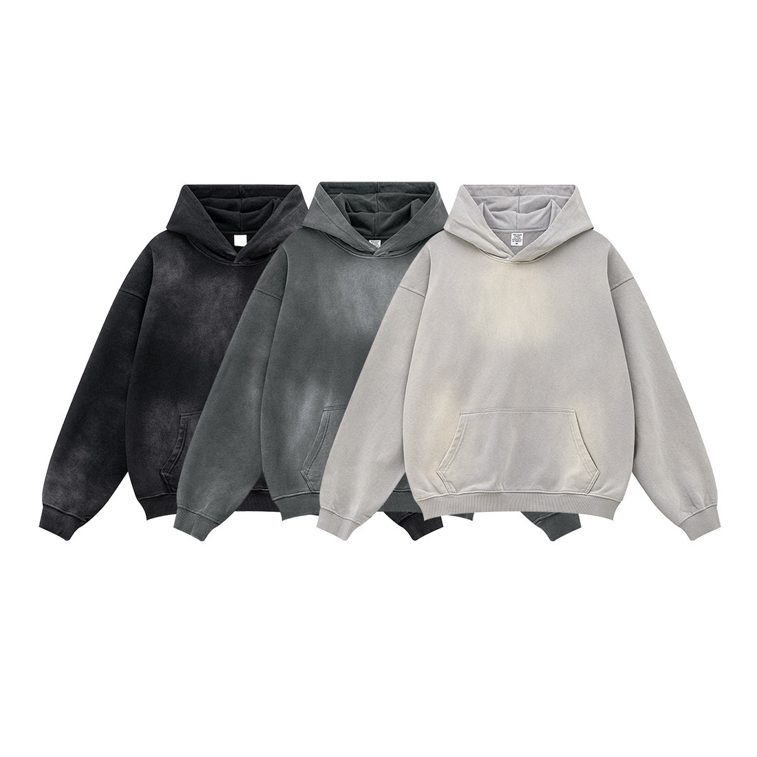 BE 360G Oversize Loose Disstressed Hoodie