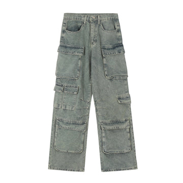 BTSG American Retro Jeans Cargo Pants Men