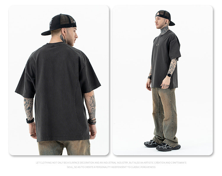 FORGIVNESS  OAK Embroidery Heavy Short Sleeve Tee