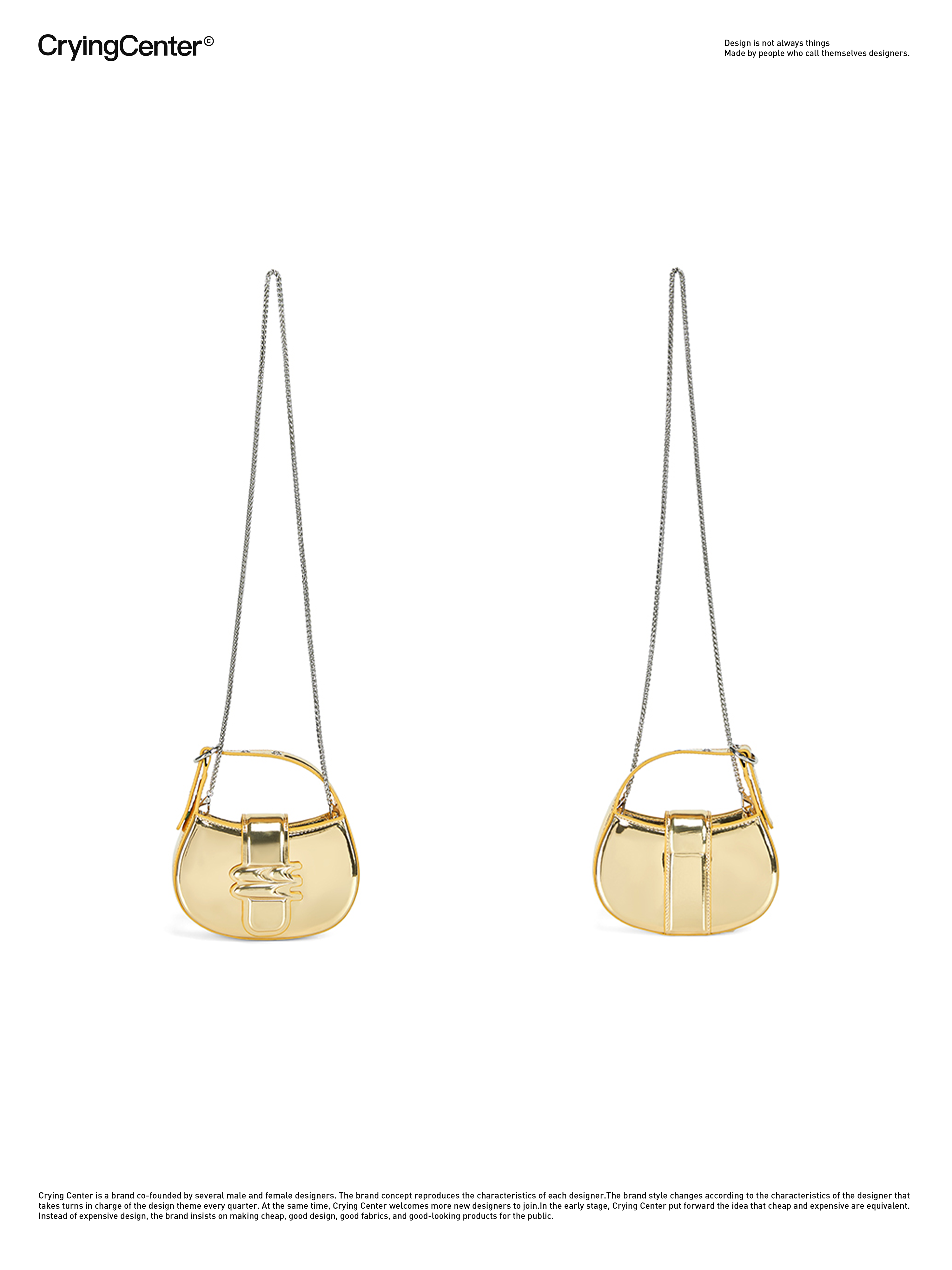 CryingCenter Golden Little Fortune Bag