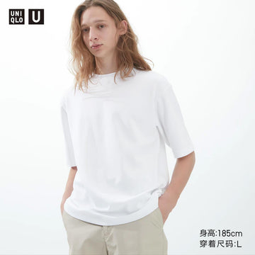 UNIQLO AIRism Loose Crew Neck Short Sleeve Tee