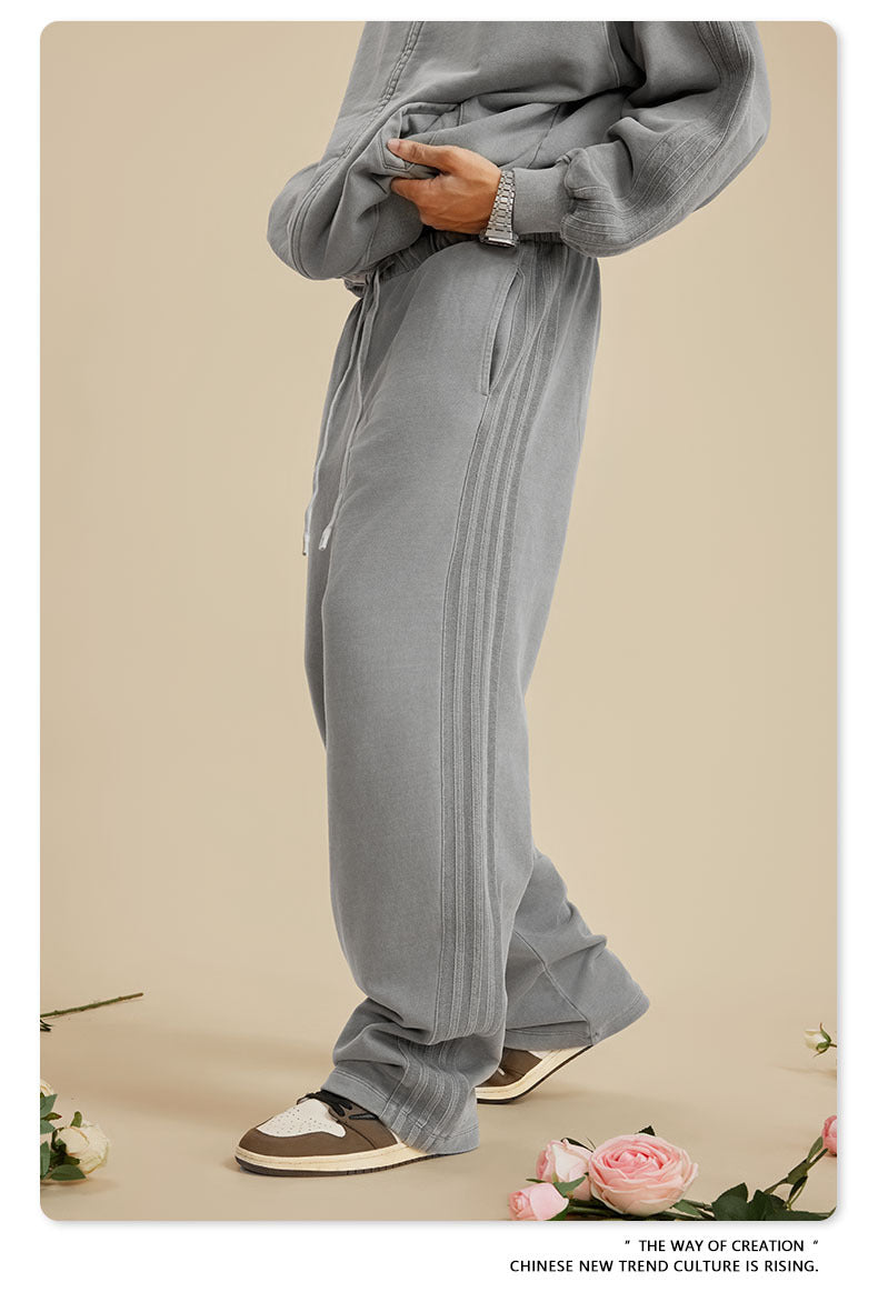 BE 450G 100% Cotton Washed Loose Sweatpants