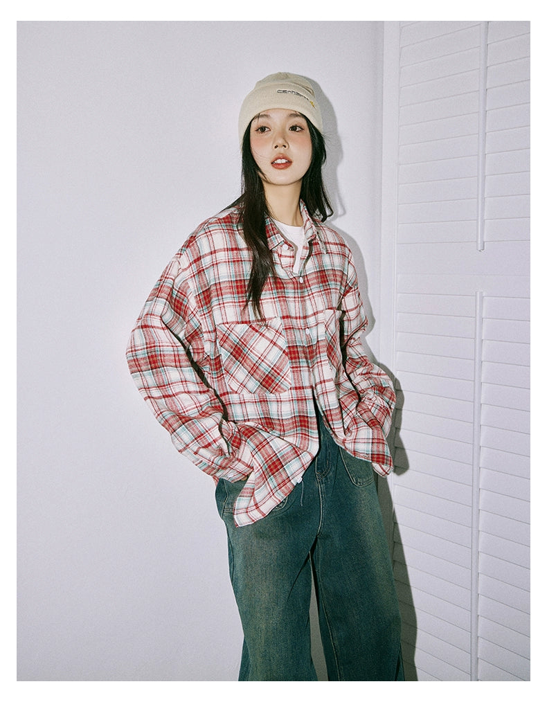 lemanism Vintage Plaid Shirt