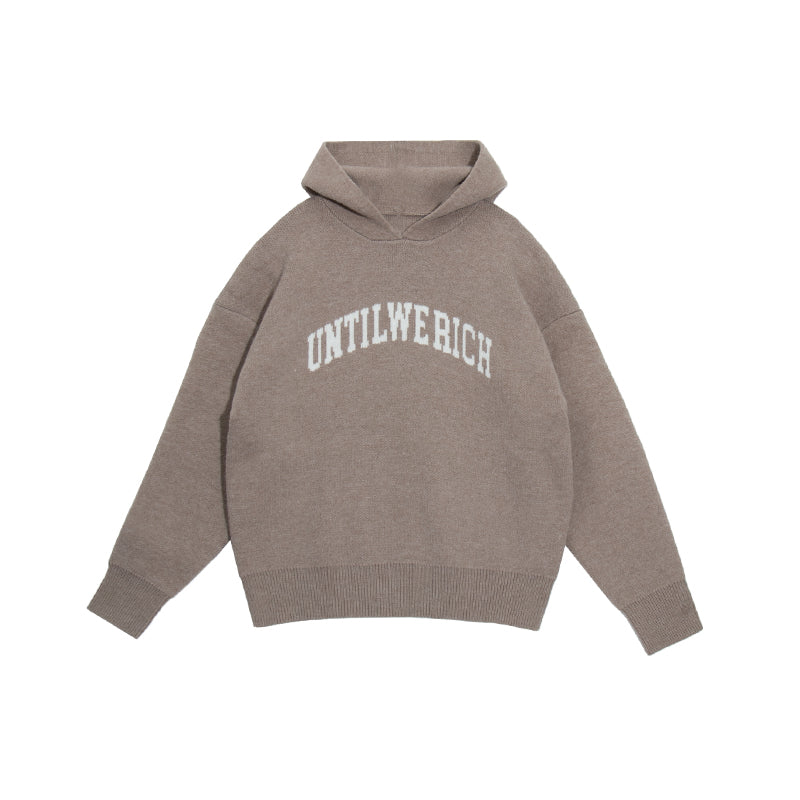 UNTILWERICH KNIT LOOSE HOODIE