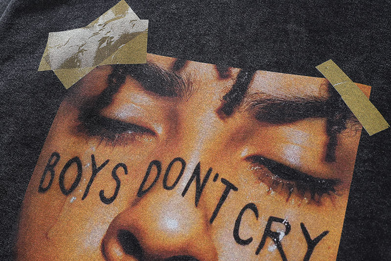 TKPA BOYS DONT CRY Washed 100% Cotton Hoodie